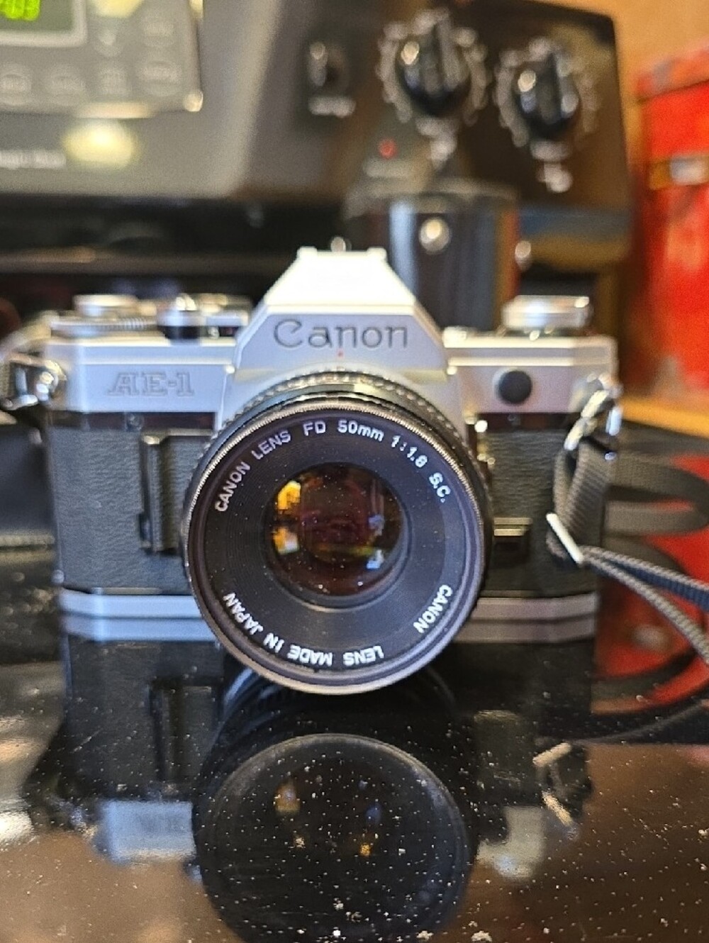 Canon FD100mm f/4 Camera Kit with Black and Silver Bodies & Lenses Vintage